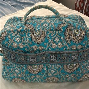 Vera Bradley Blue Paisley Weekender Bag